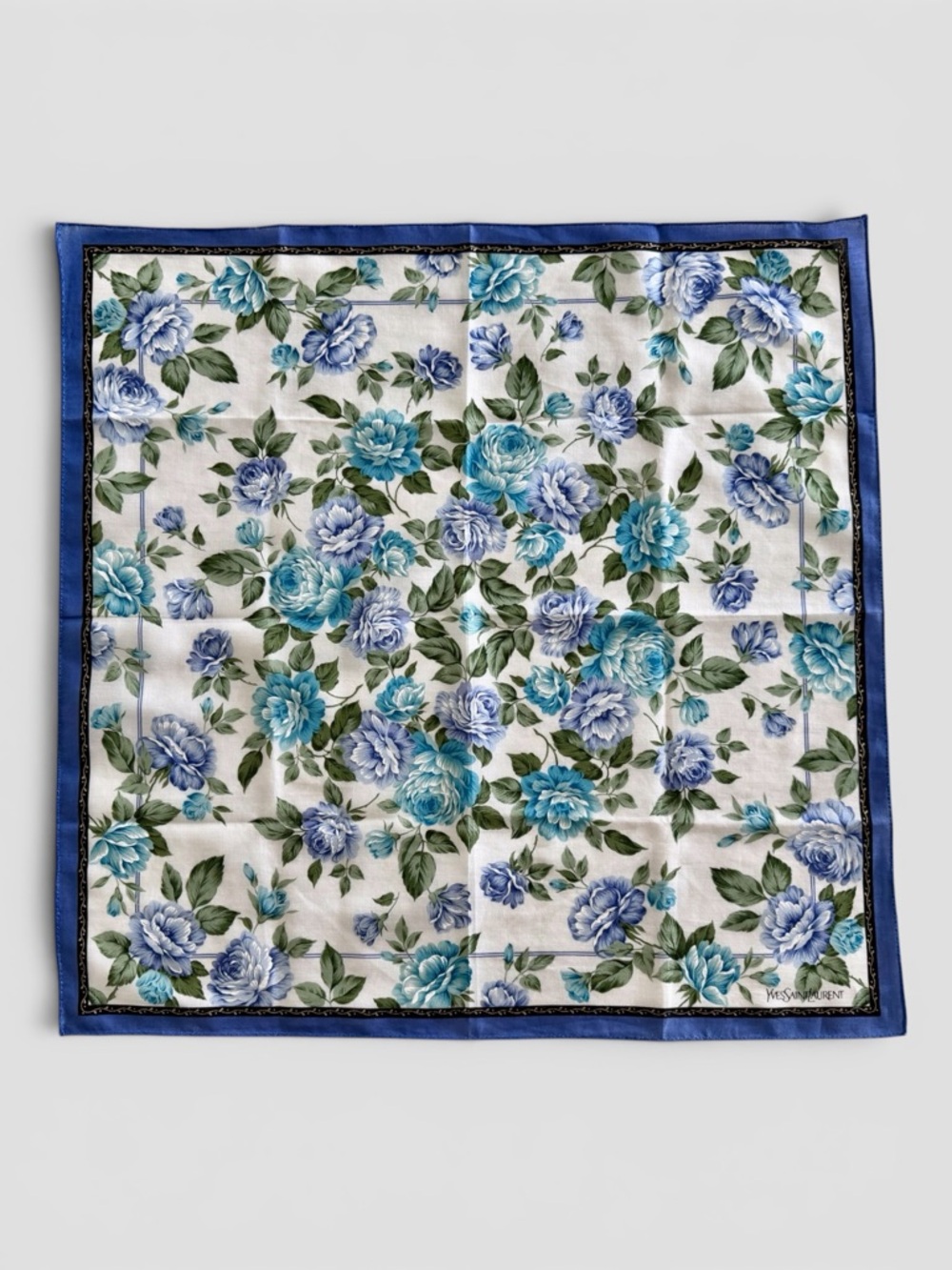 2 Yves Saint Laurent Cotton Neckerchiefs/Bandanas - Picture 3 of 7